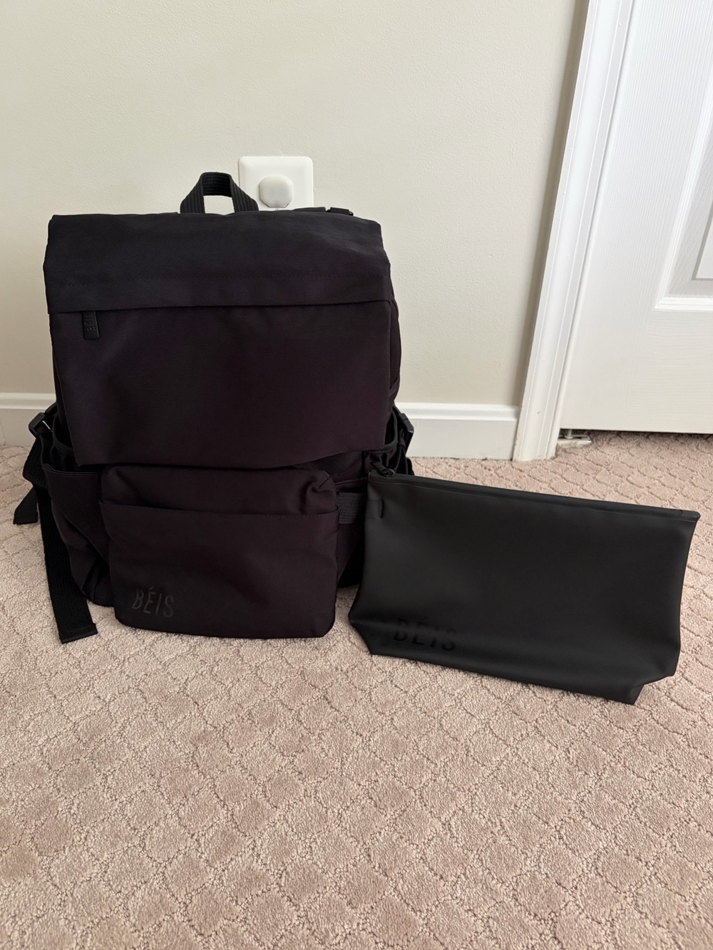BEIS The Ultimate Diaper Backpack 
in Black